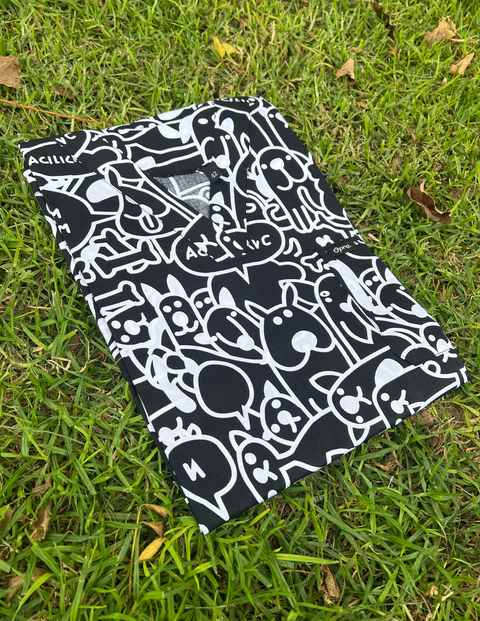 Pyjama De Bloc Motif Cartoon Col-V